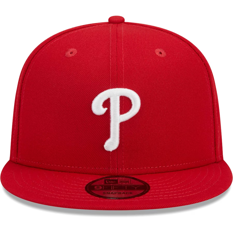 New Era Philadelphia Phillies 1980 World Series Side Patch 9FIFTY Snapback Hat-Red