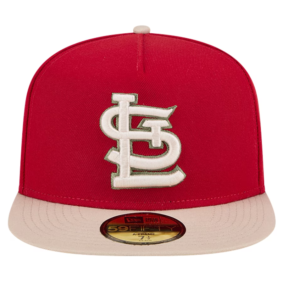 New Era St. Louis Cardinals 30th Anniversary Side Patch Canvas A-Frame 59FIFTY Fitted Hat