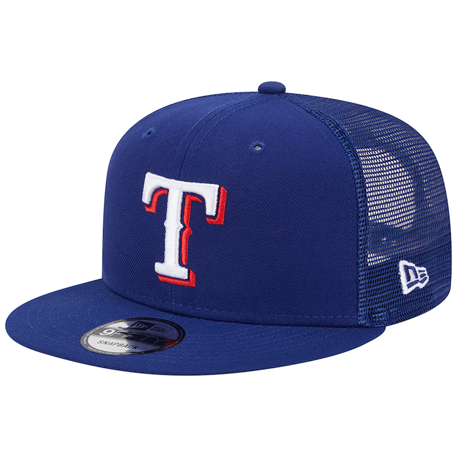 New Era Texas Rangers 9FIFTY Trucker Snapback Hat