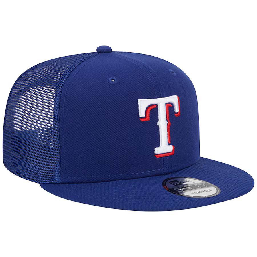 New Era Texas Rangers 9FIFTY Trucker Snapback Hat