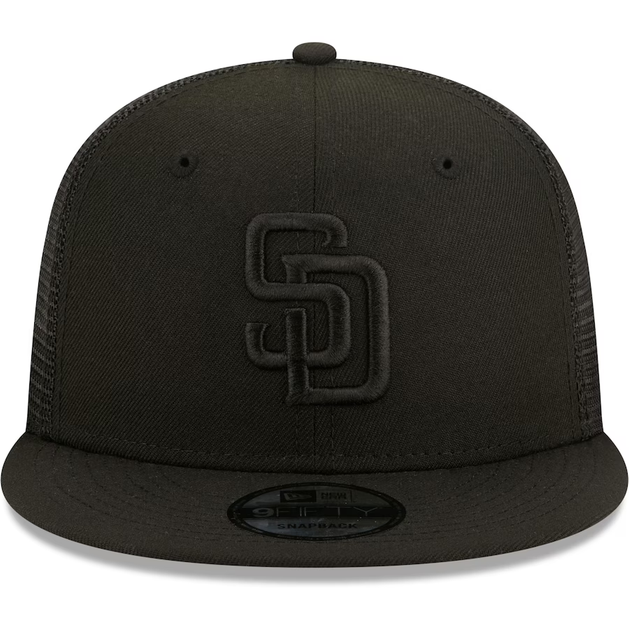 New Era San Diego Padres Blackout 9FIFTY Snapback Hat