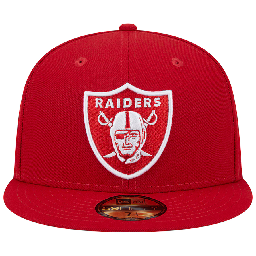 New Era Las Vegas Raiders Super Bowl XVIII 59FIFTY Fitted Hat- Scarlet/White