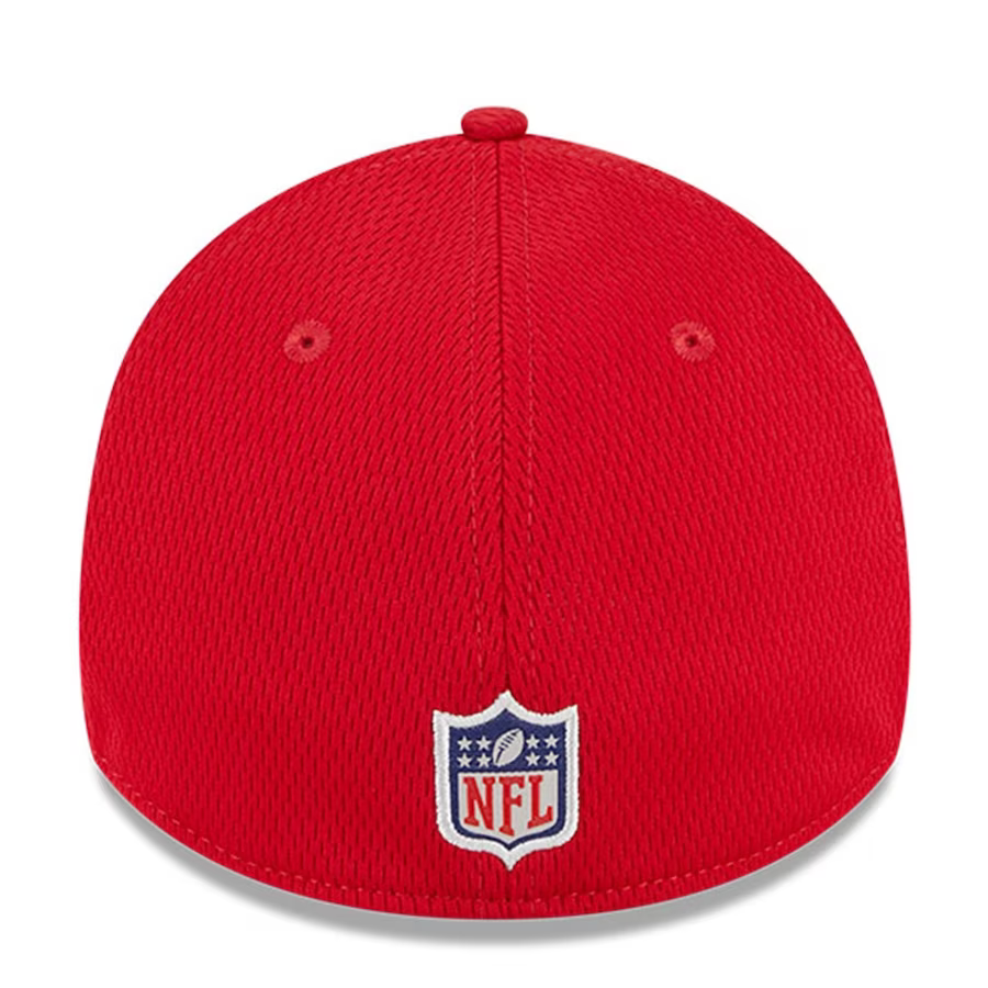 New Era Men's San Francisco 49ers NFL Training Camp 39THIRTY Flex Fit Hat 2023-Scarlet
