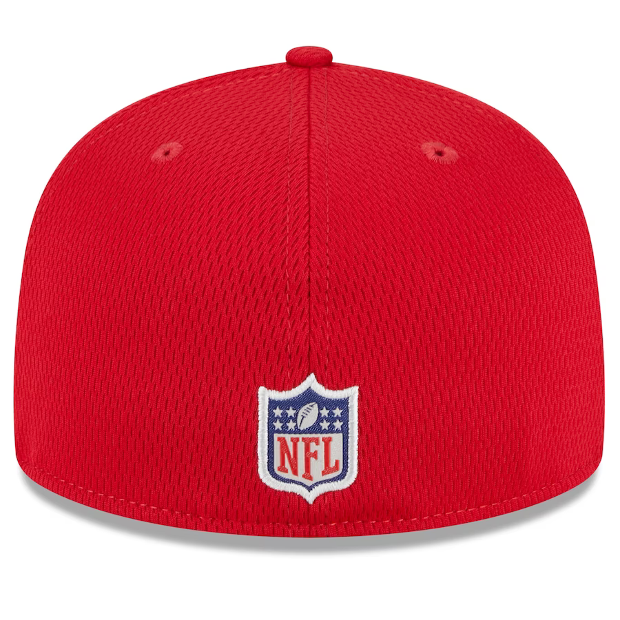 New Era Men's San Francisco 49ers NFL Training Camp 59FIFTY Fitted Hat 2023-Scarlet
