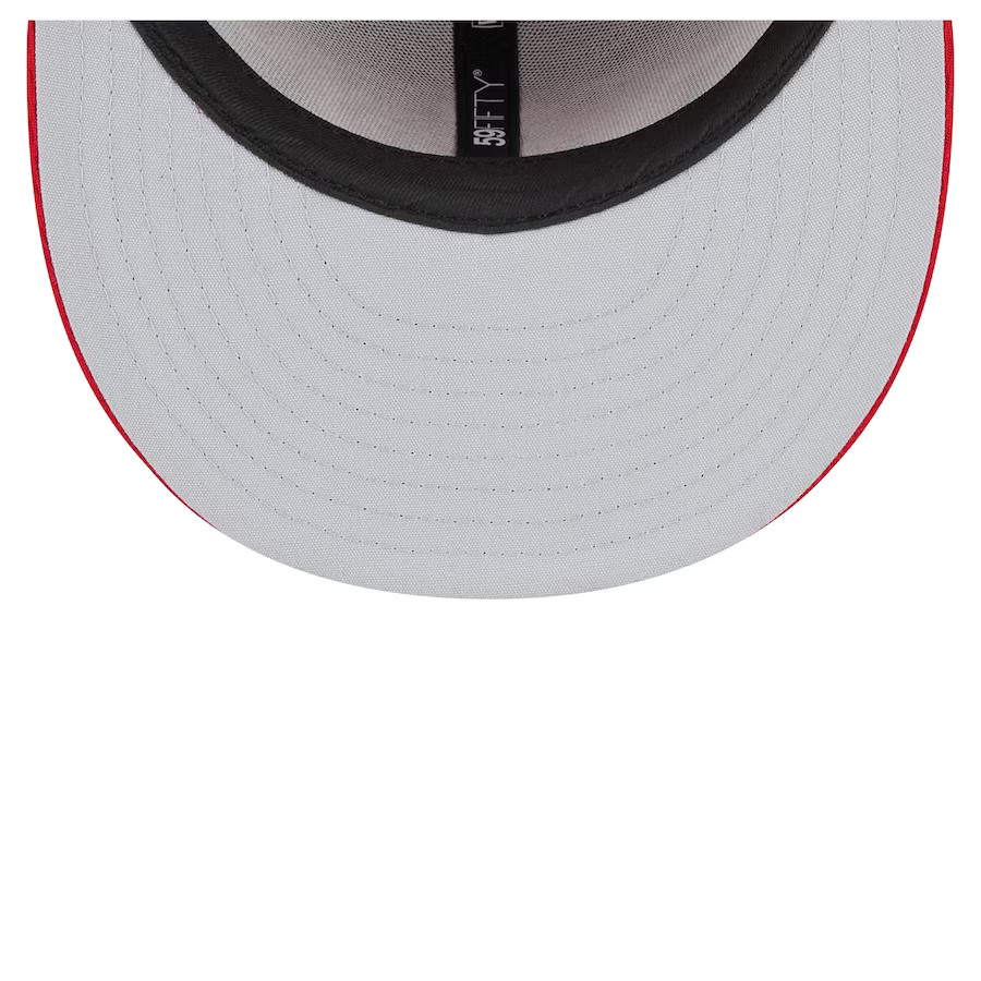 New Era Men's San Francisco 49ers NFL Training Camp 59FIFTY Fitted Hat 2023-Scarlet