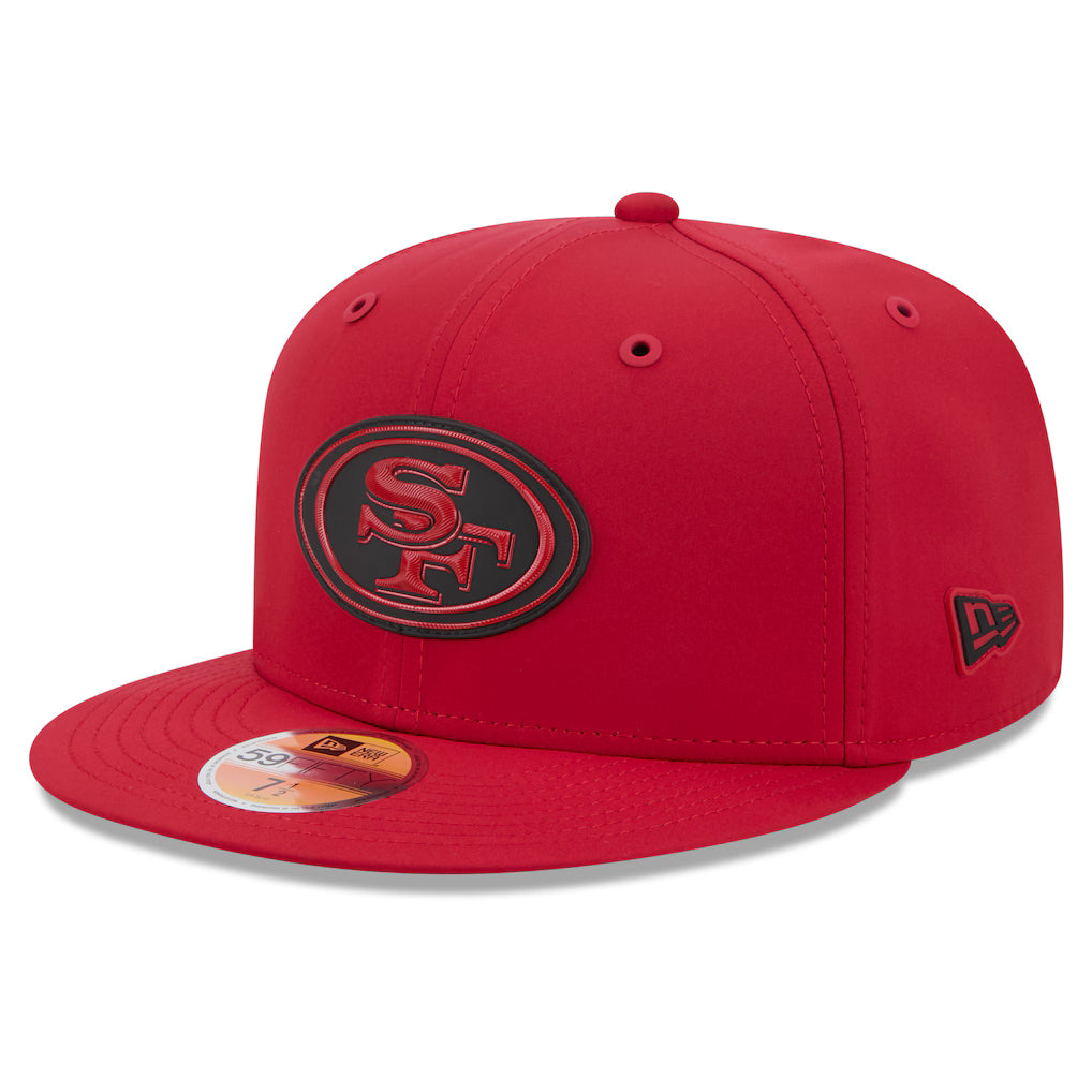 New Era San Francisco 49ERS 2026 Performance ON-FIELD Sideline 59FIFTY Fitted Hat-Black/Red