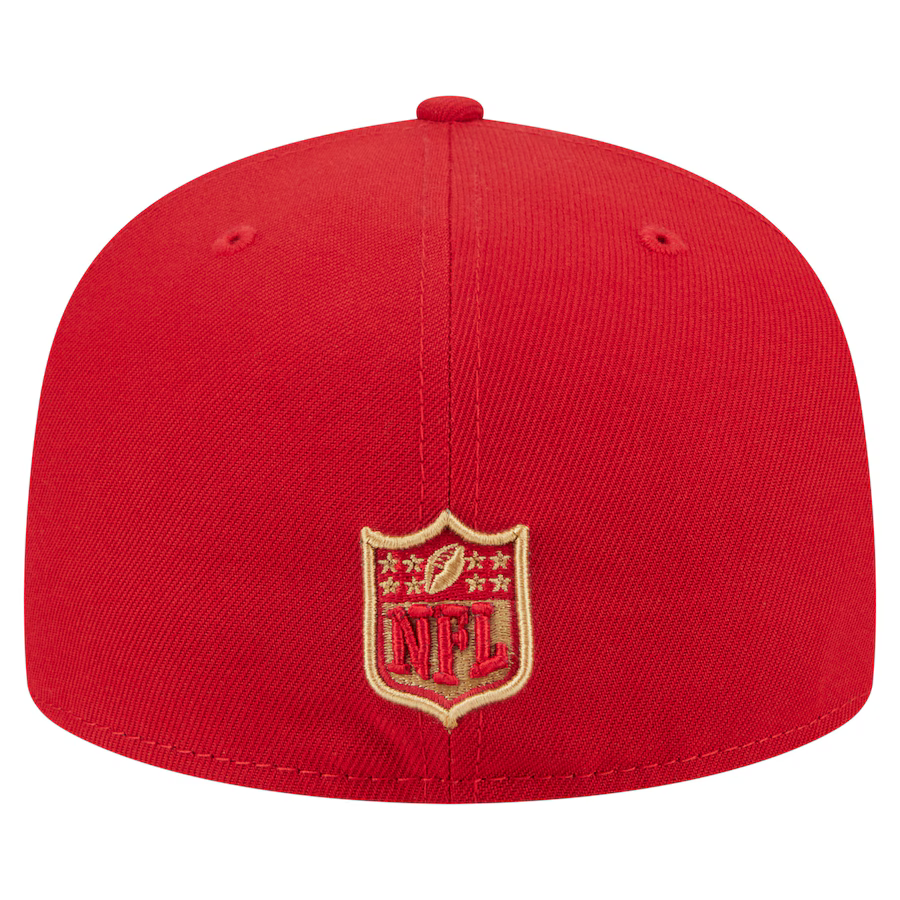 New Era San Francisco 49ers Oversized 59FIFTY Fitted Hat-Scarlet