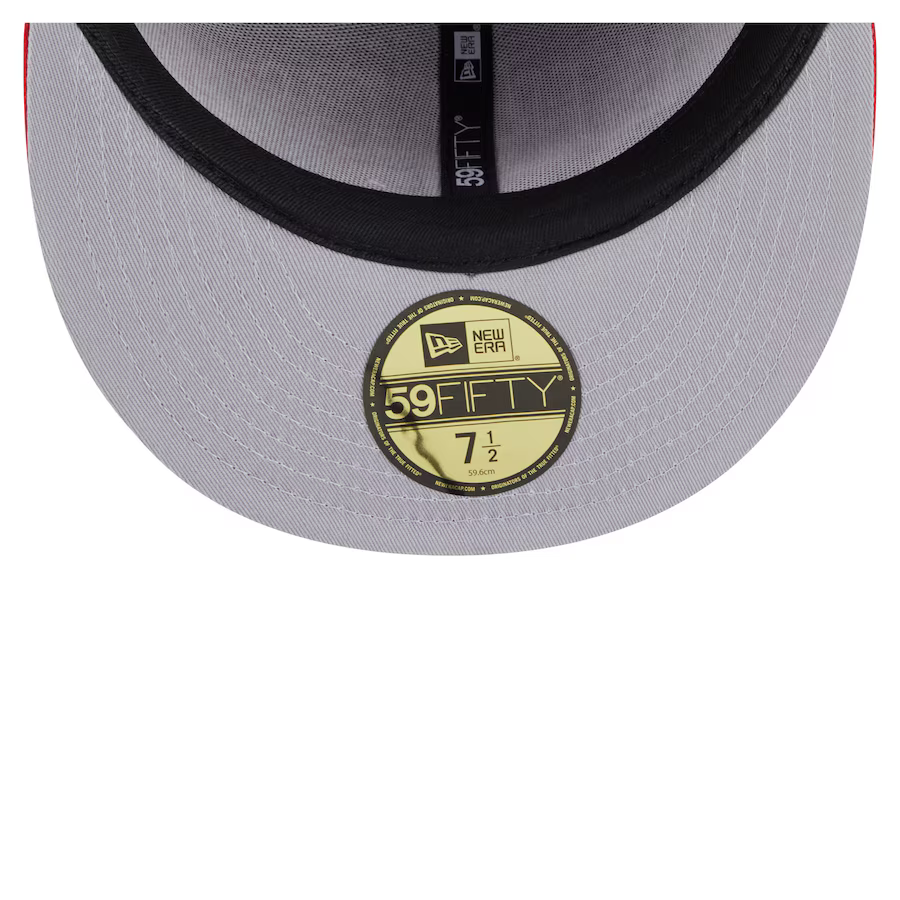 New Era San Francisco 49ers Oversized 59FIFTY Fitted Hat-Scarlet