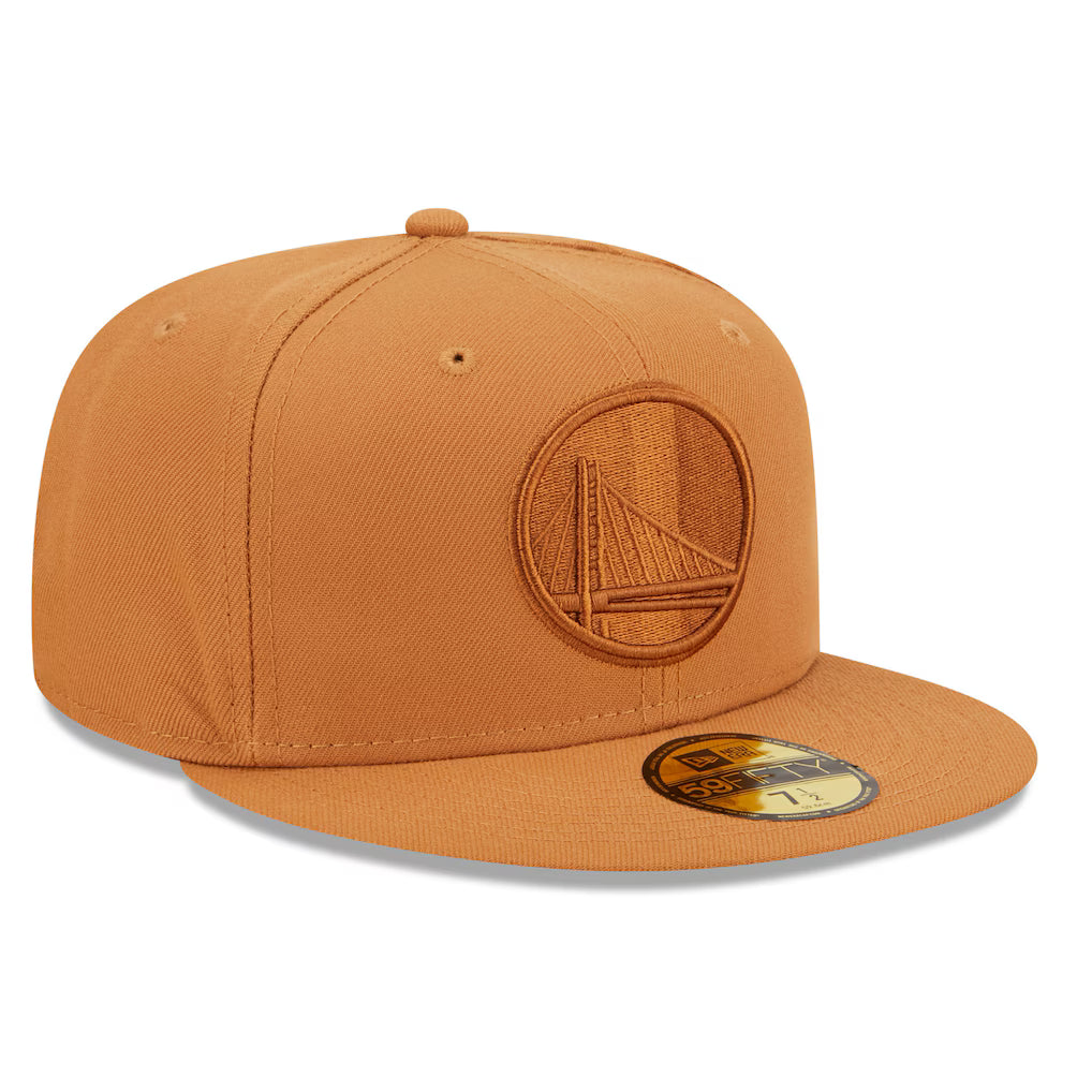 New Era Golden State Warriors Tonal Color Pack 59FIFTY Fitted Hat-Bronze