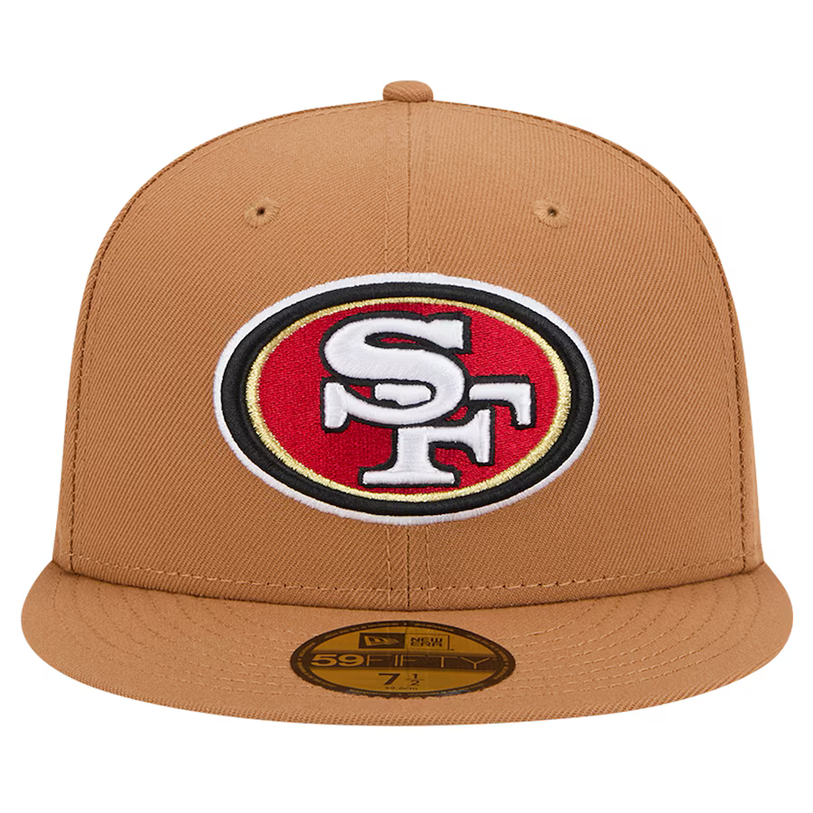 New Era San Francisco 49ers Color Pack Side Patch 59FIFTY Fitted Hat-Brown