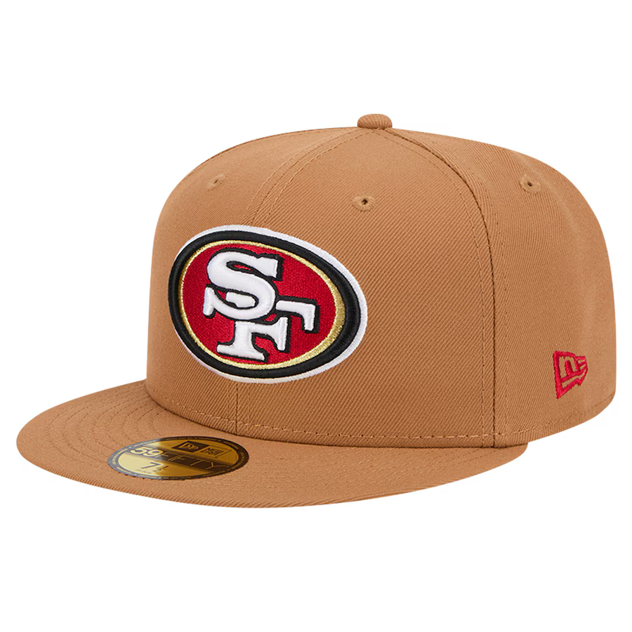 New Era San Francisco 49ers Color Pack Side Patch 59FIFTY Fitted Hat-Brown