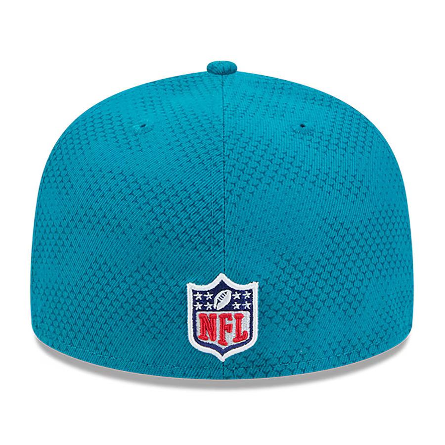 New Era Men's Jacksonville Jaguars Teal Sideline 59FIFTY Fitted Hat