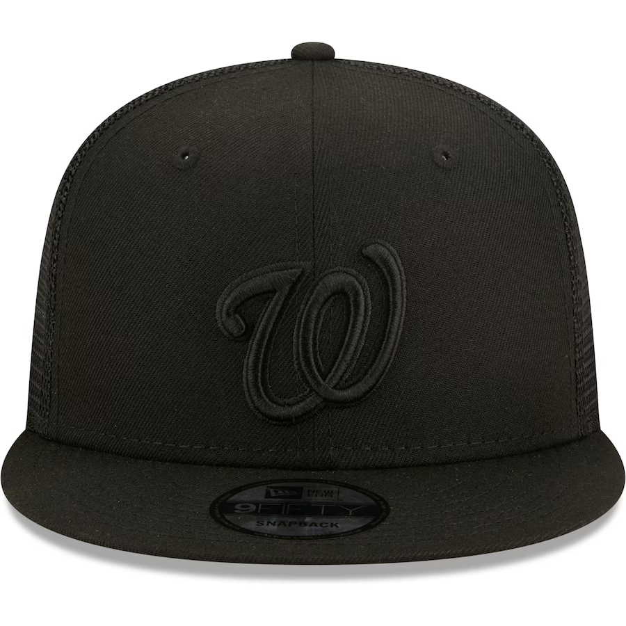 New Era Washington Nationals Blackout 9FIFTY Snapback Hat