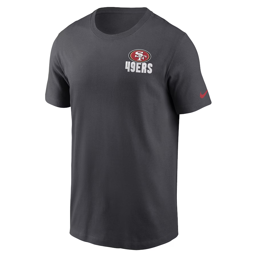 Nike Men's San Francisco 49ers Blitz Essential T-Shirt - Anthracite