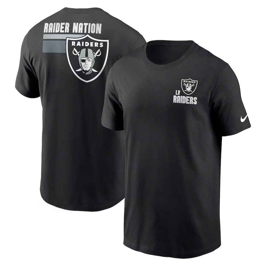 Nike Men's Las Vegas Raiders Blitz T-Shirt-Black