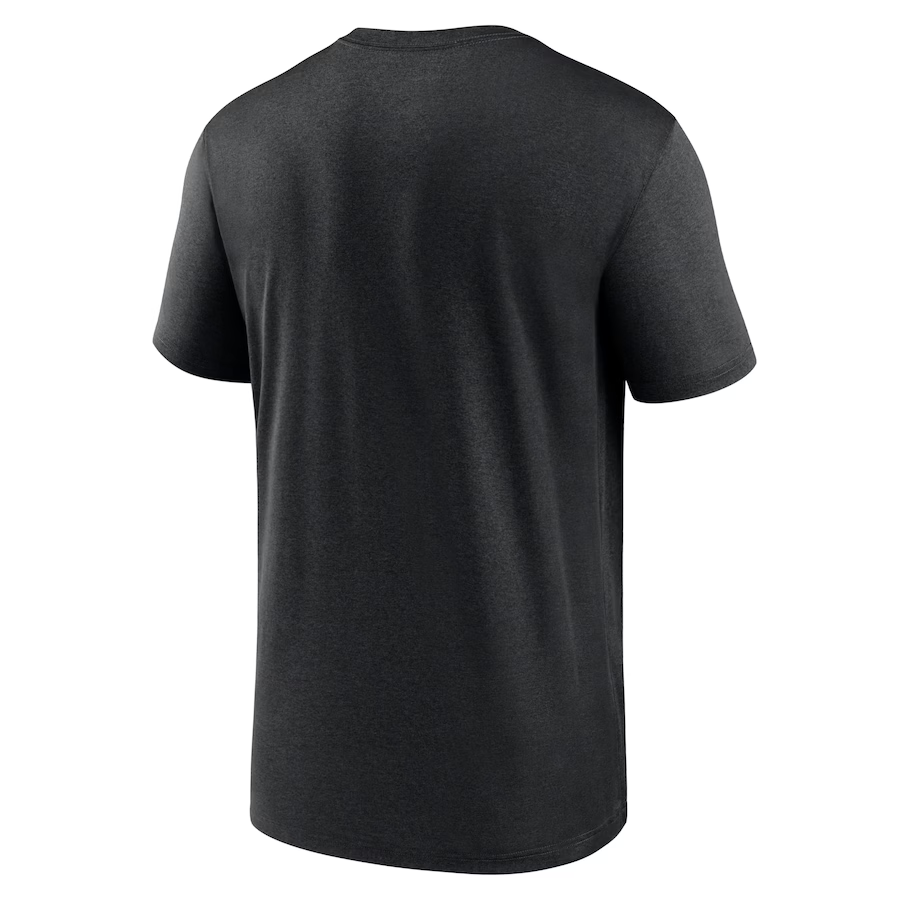 Nike Men's San Francisco 49ers Horizontal Lockup Legend Performance T-Shirt - Black