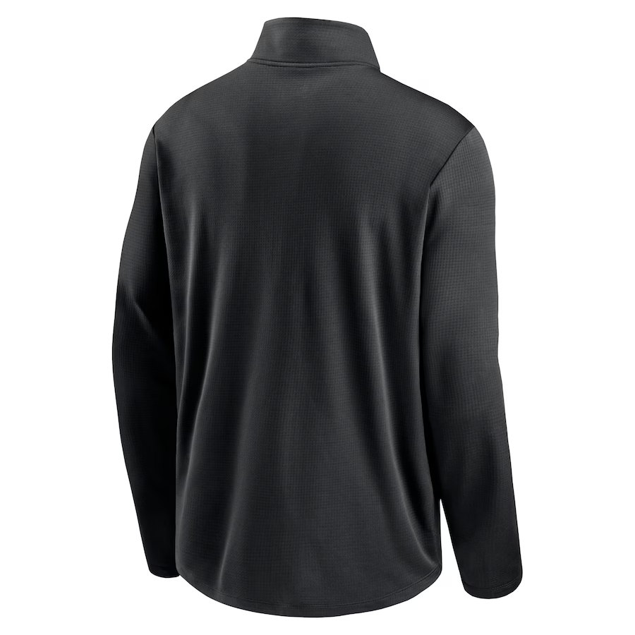 Nike San Francisco Giants Agility Pacer Lightweight Performance Half-Zip Top-Black
