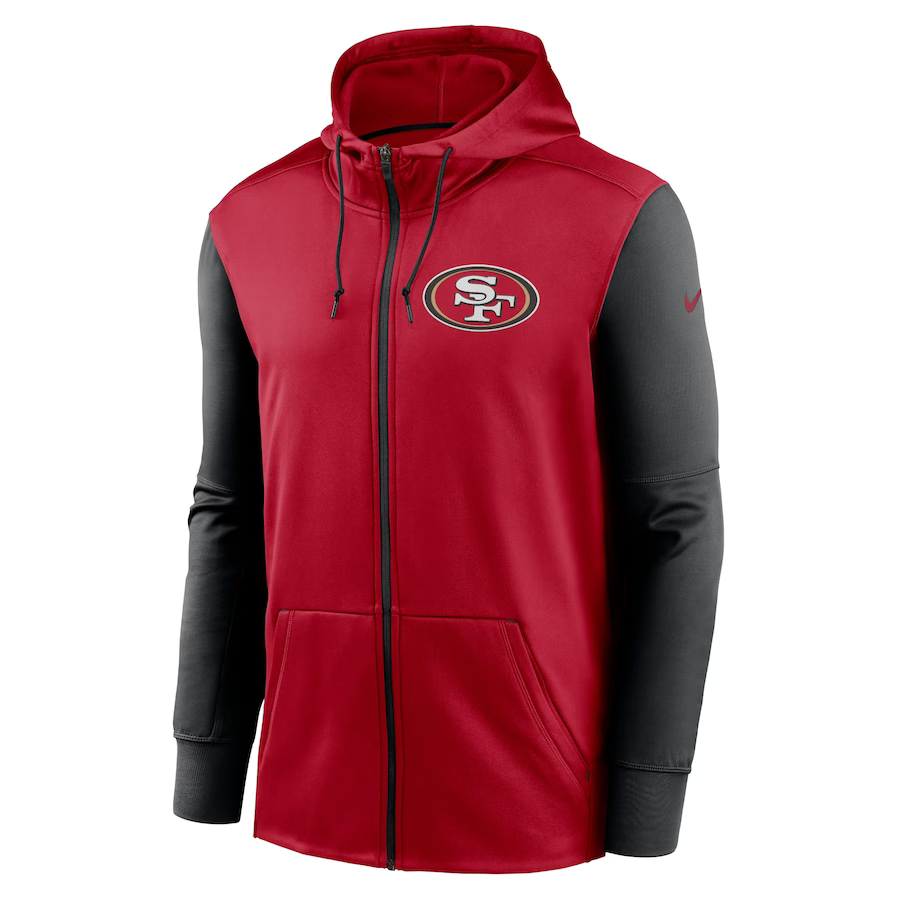 Nike Men's San Francisco 49ers Performance Full-Zip Hoodie - Scarlet