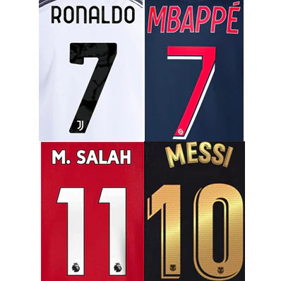 Authentic Name And Number Sets