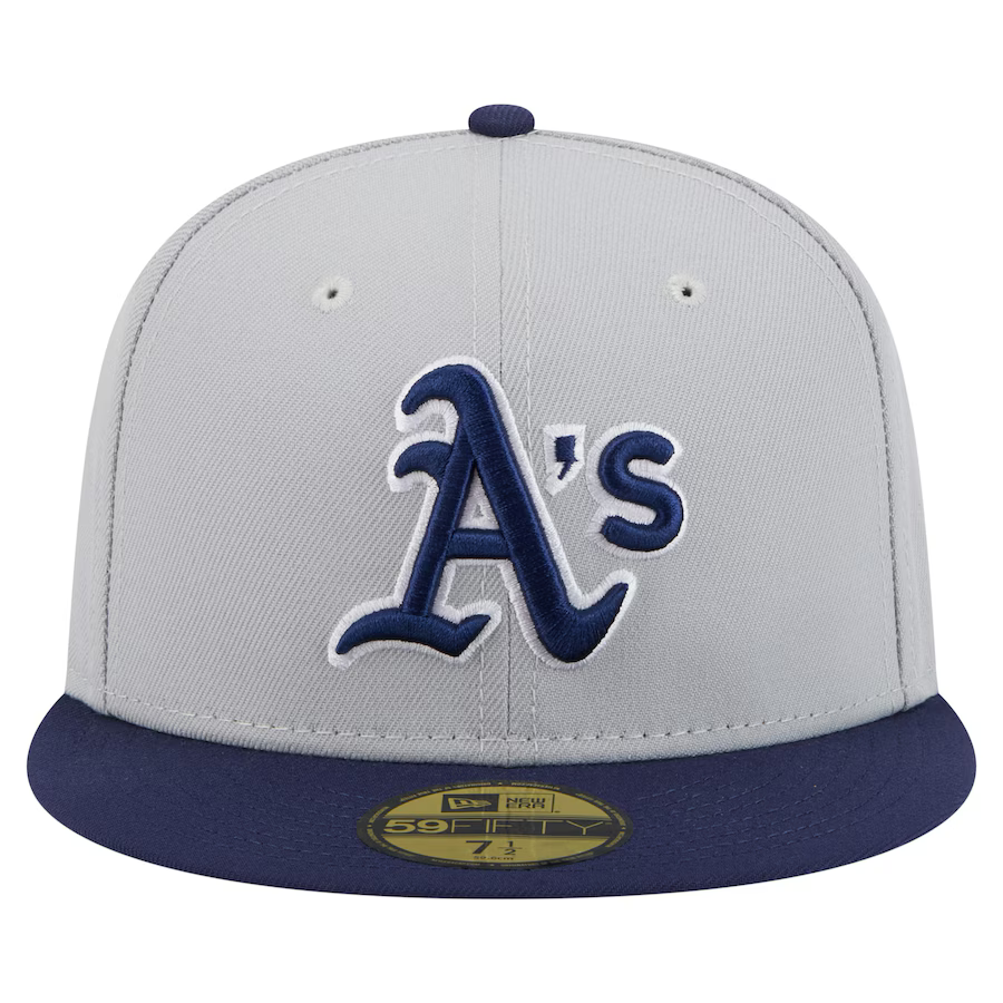 New Era Athletics 2-Tone Color Pack 59FIFTY Fitted Hat-Gray/Navy