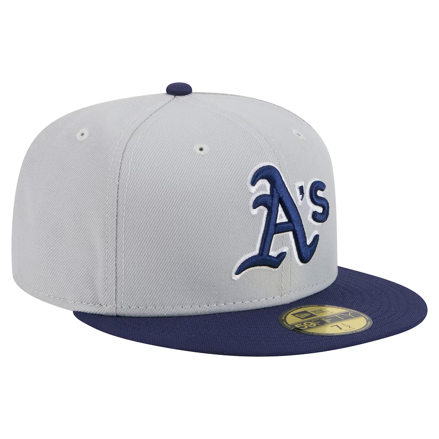 New Era Athletics 2-Tone Color Pack 59FIFTY Fitted Hat-Gray/Navy