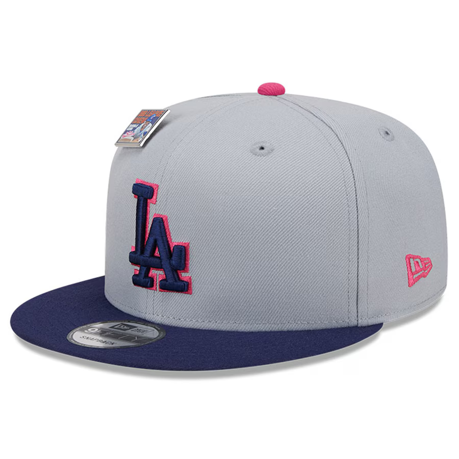 New Era Los Angeles Dodgers Sox Raspberry Big League Chew Flavor Pack 9FIFTY Snapback Hat