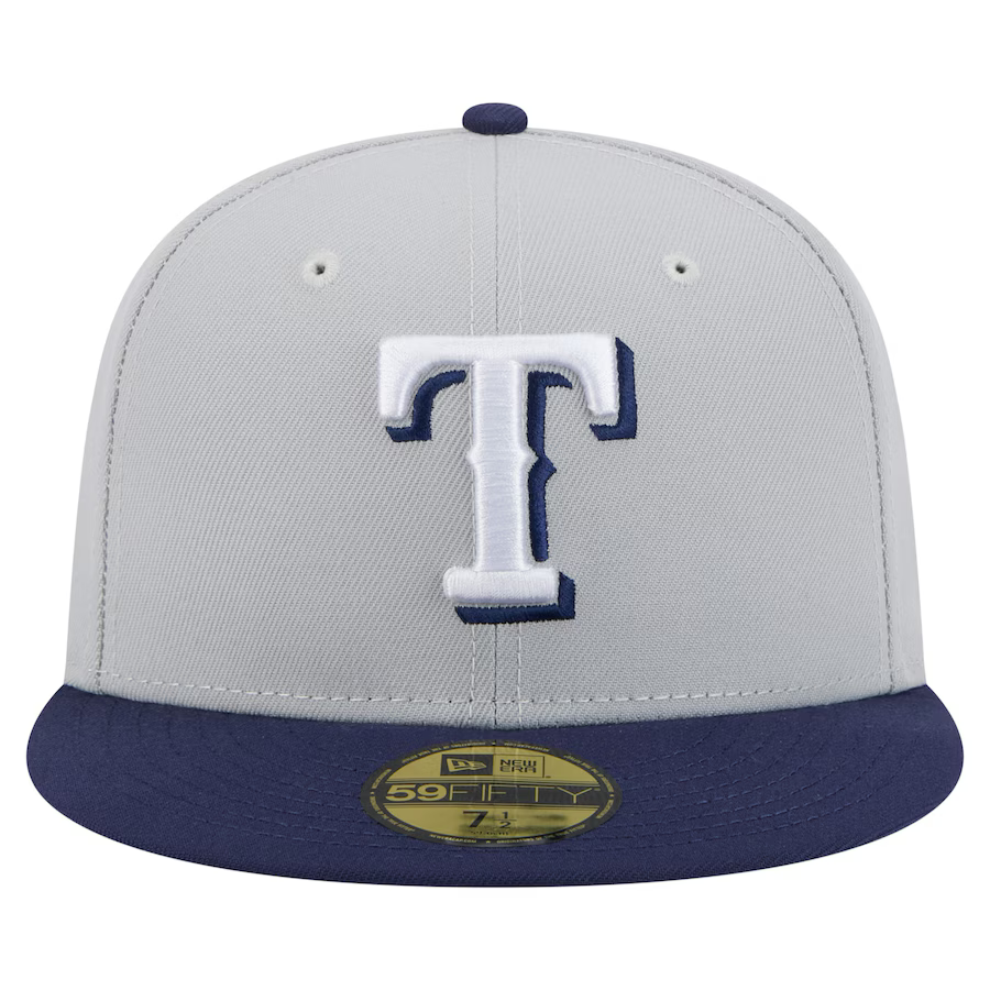 New Era Texas Rangers 2-Tone Color Pack 59FIFTY Fitted Hat-Gray/Navy
