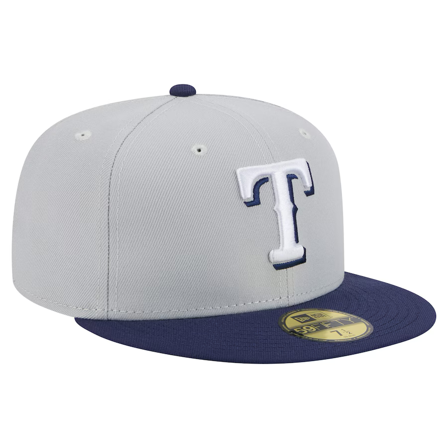 New Era Texas Rangers 2-Tone Color Pack 59FIFTY Fitted Hat-Gray/Navy