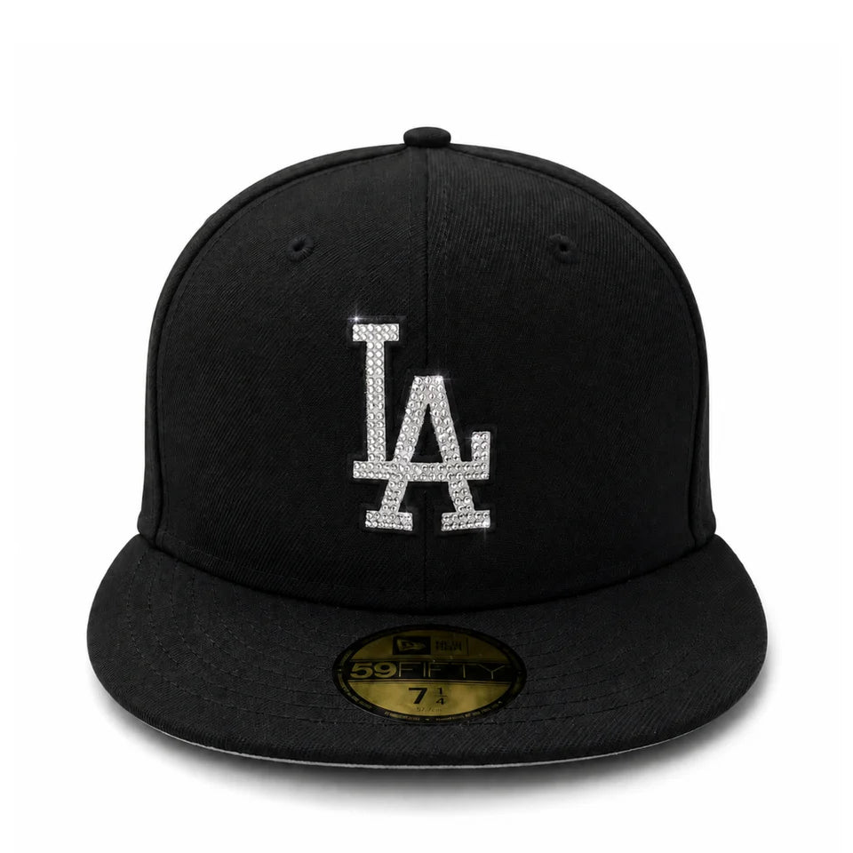 New Era Los Angeles Dodgers Rhinestone 59FIFTY Fitted Hat - Black