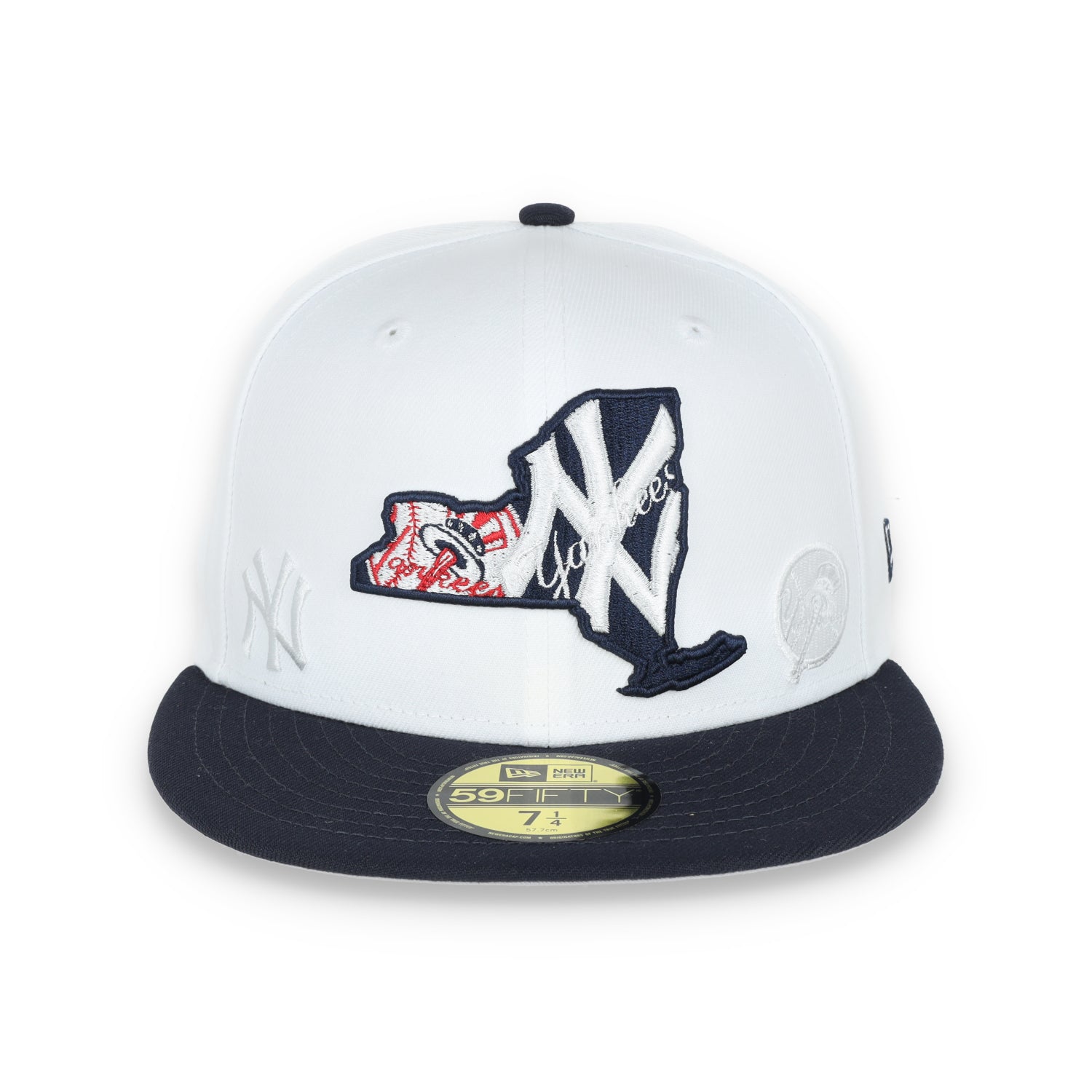 New Era New York Yankees State View E1 59FIFTY-White/Navy