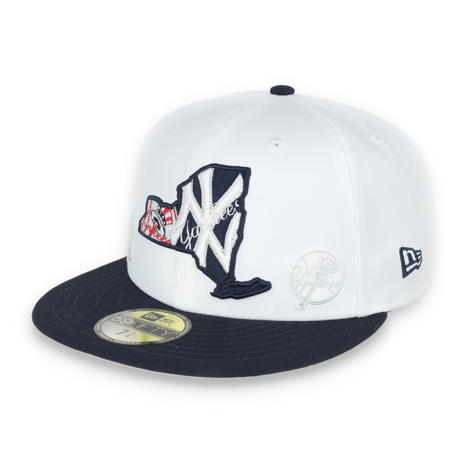New Era New York Yankees State View E1 59FIFTY-White/Navy