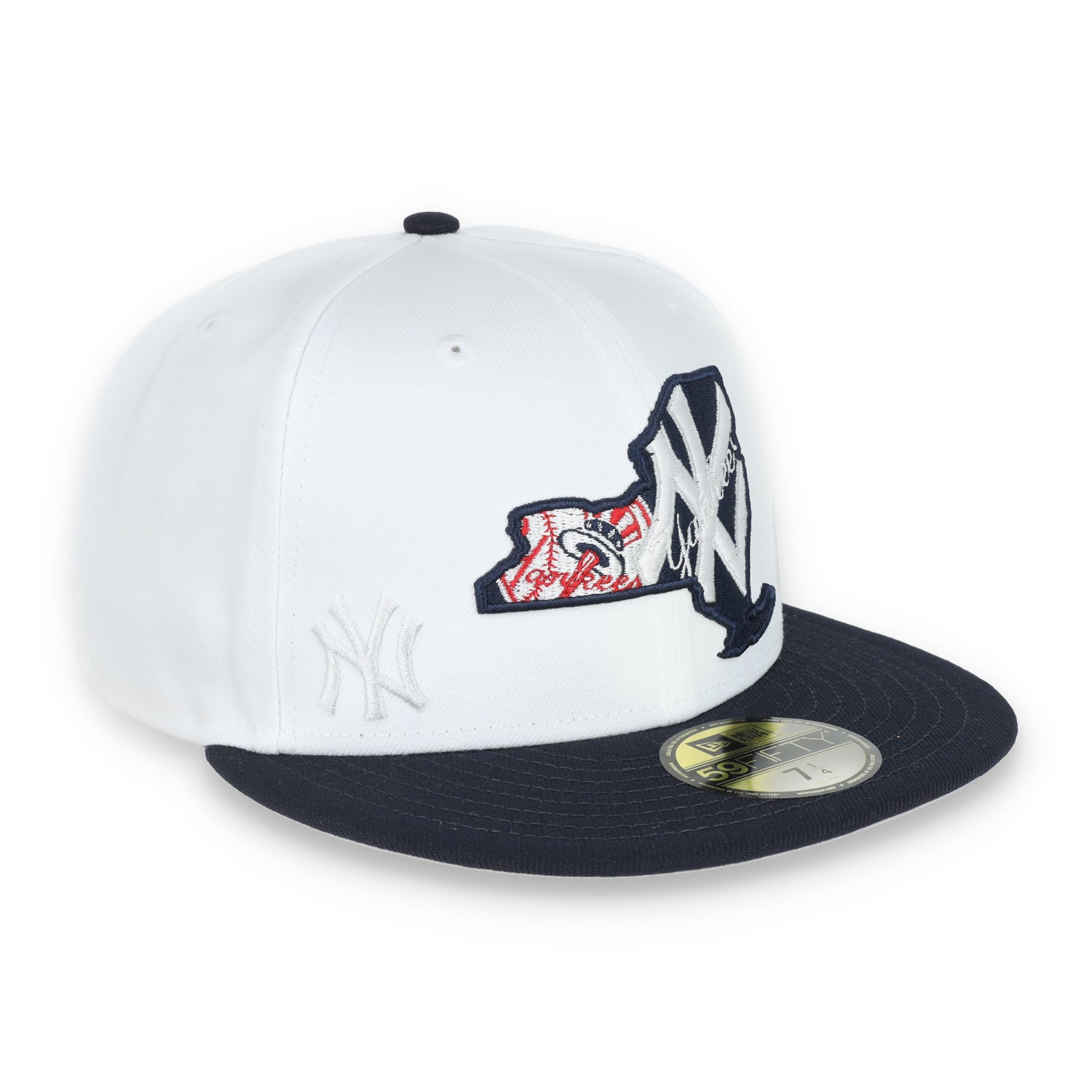 New Era New York Yankees State View E1 59FIFTY-White/Navy