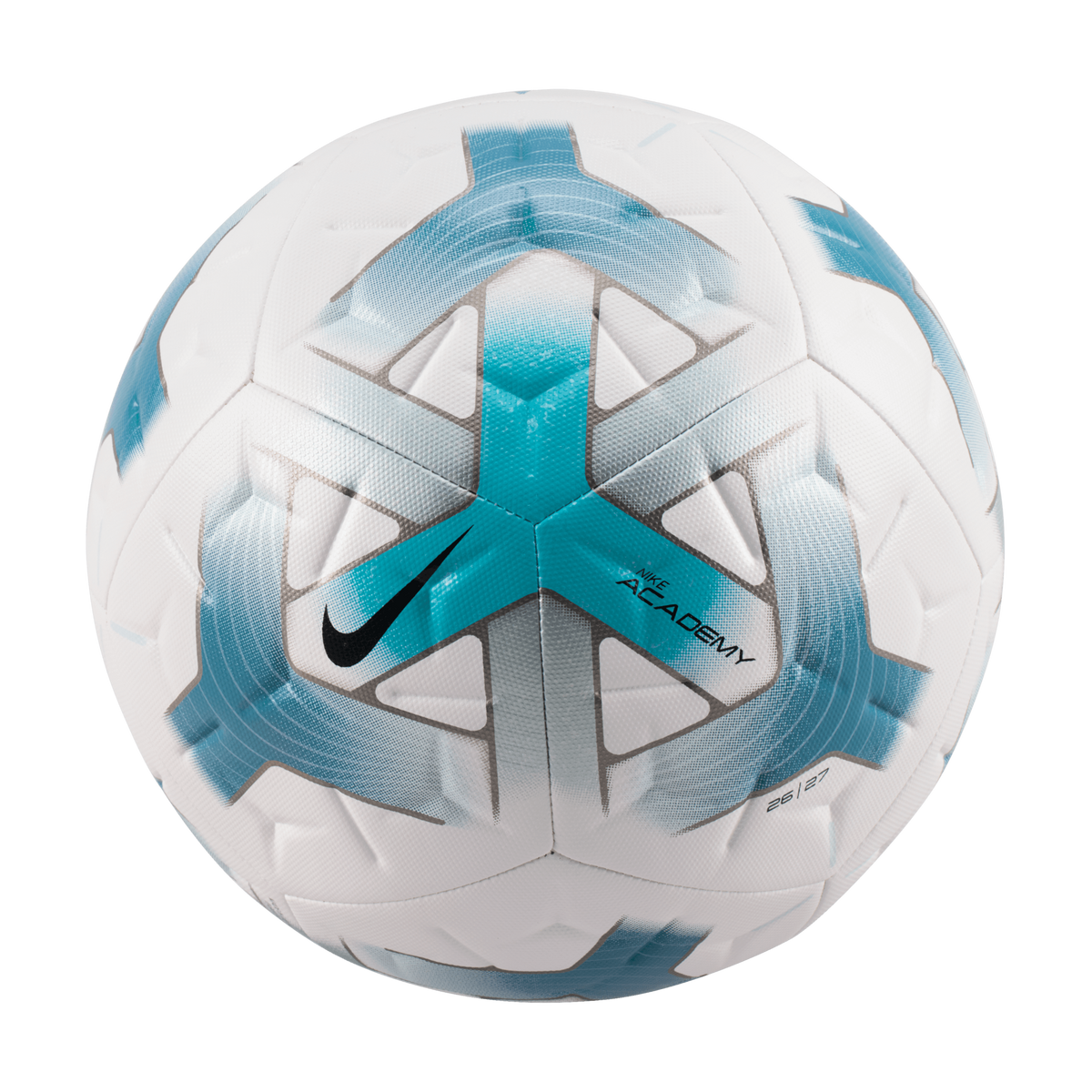 Nike Academy Soccer Ball IQ0642-103 in White, Dusty Cactus, Smokey Blue and Black