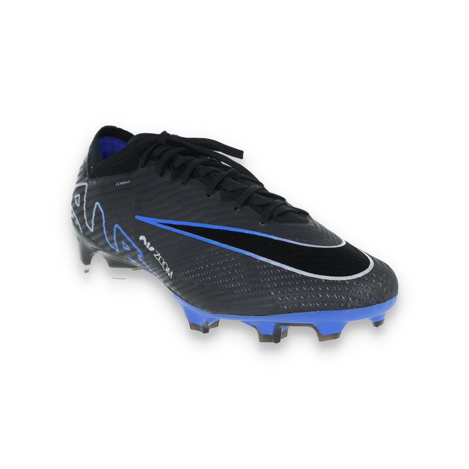 Nike Zoom Mercurial Vapor 15 Elite FG Firm Ground Soccer Cleats Black/blue