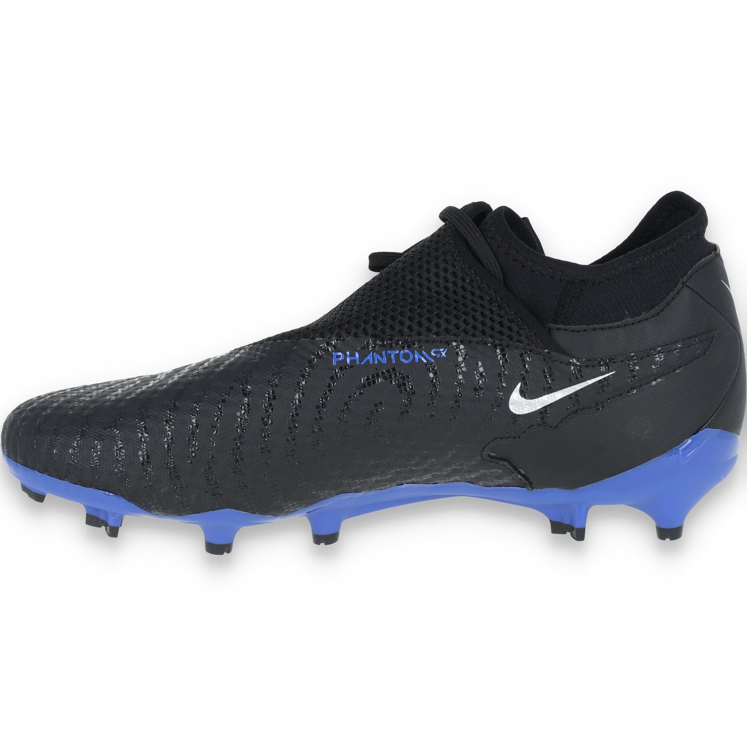 Nike Jr. Phantom GX Academy Dynamic Fit MG-Black/Chrome-Hyper Royal