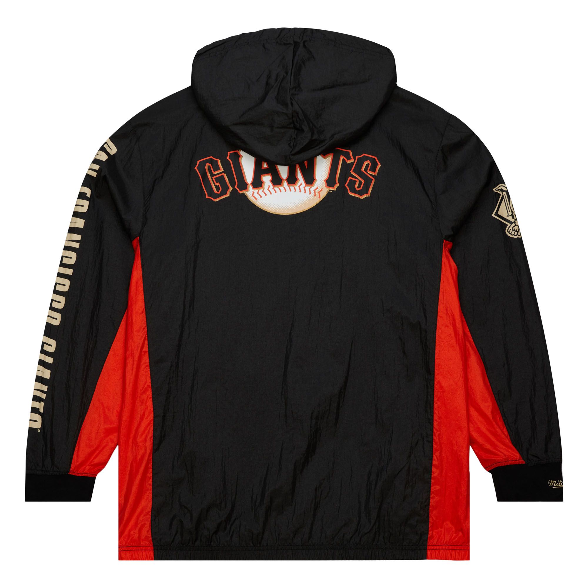 Mitchell & Ness Men's San Francisco Giants Team OG 2.0 Anorak Windbreaker Vintage Logo Jacket