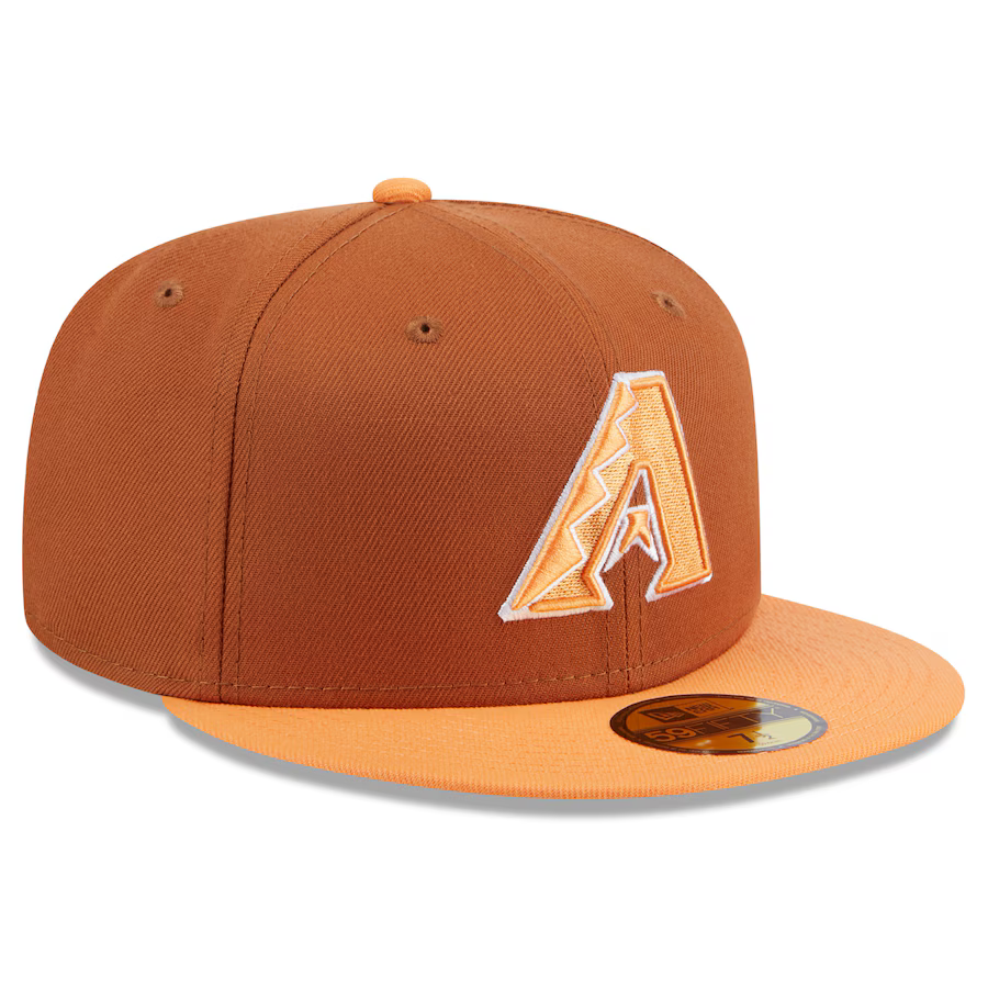 New Era Arizona Diamondbacks Color Pack 2-Tone 9FIFTY Snapback Hat-Brown/Orange