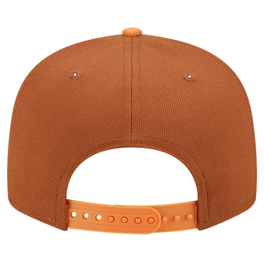 New Era Los Angeles Lakers Color Pack 2-Tone 9FIFTY Snapback Hat-Brown/Orange