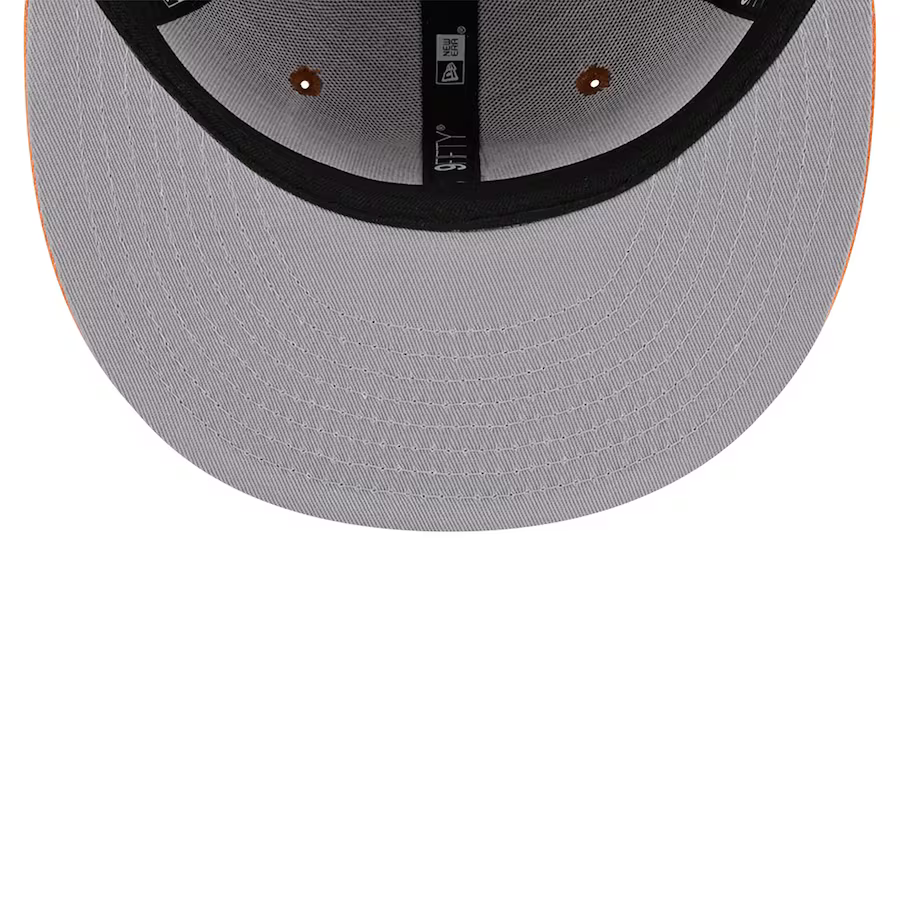 New Era Los Angeles Lakers Color Pack 2-Tone 9FIFTY Snapback Hat-Brown/Orange