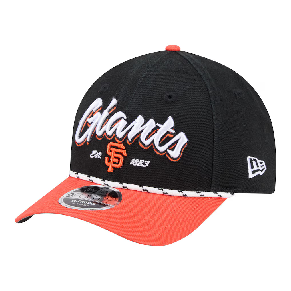 San Francisco Giants New Era Team Loyal 9FORTY M-Crown Adjustable Hat - Black/Orange