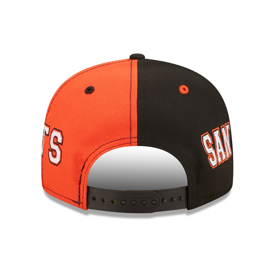 New Era San Francisco Giants Team Split 9FIFTY Snapback Hat - Black/Orange