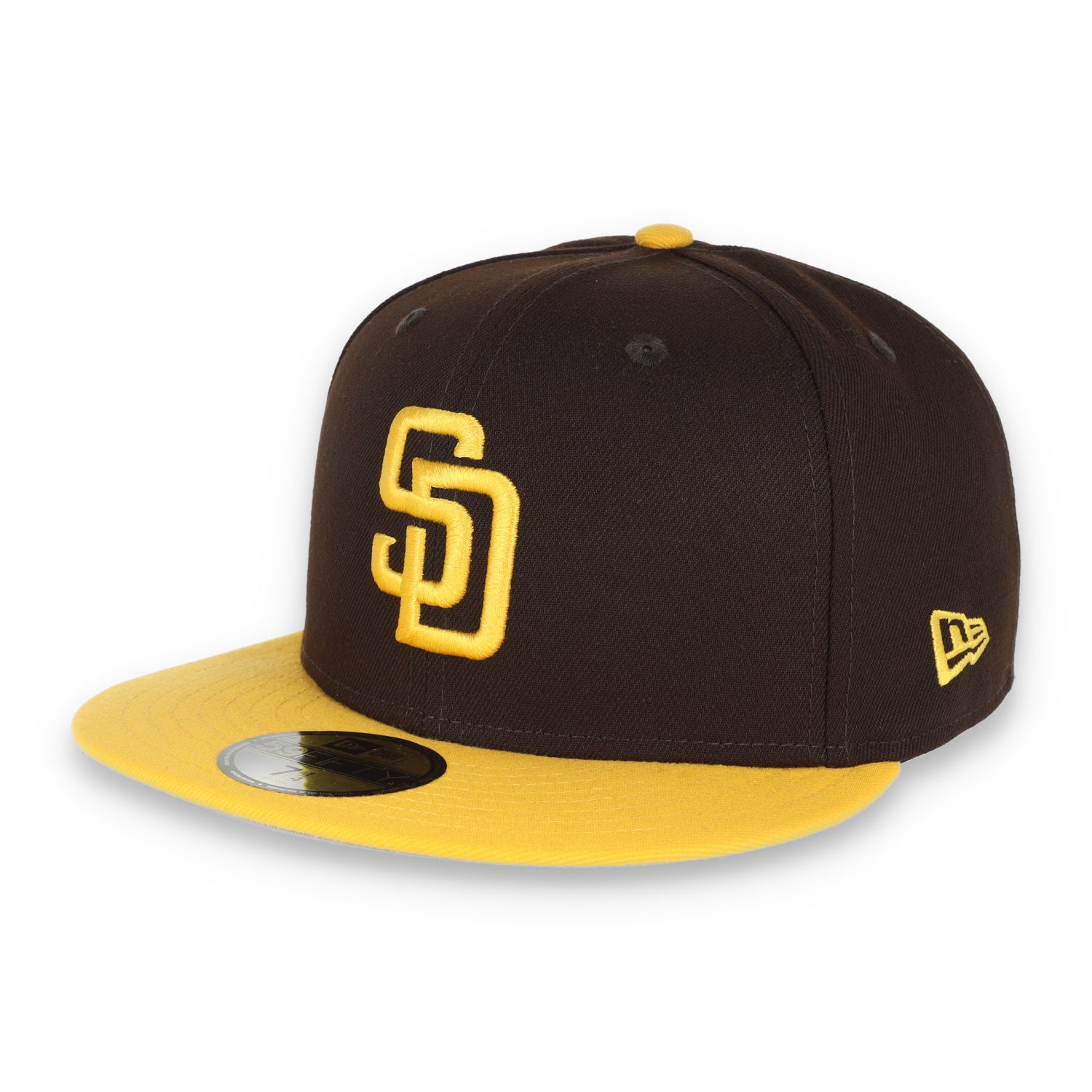 New Era San Diego Padres NL West 59FIFTY Fitted Hat-Brown/Yellow