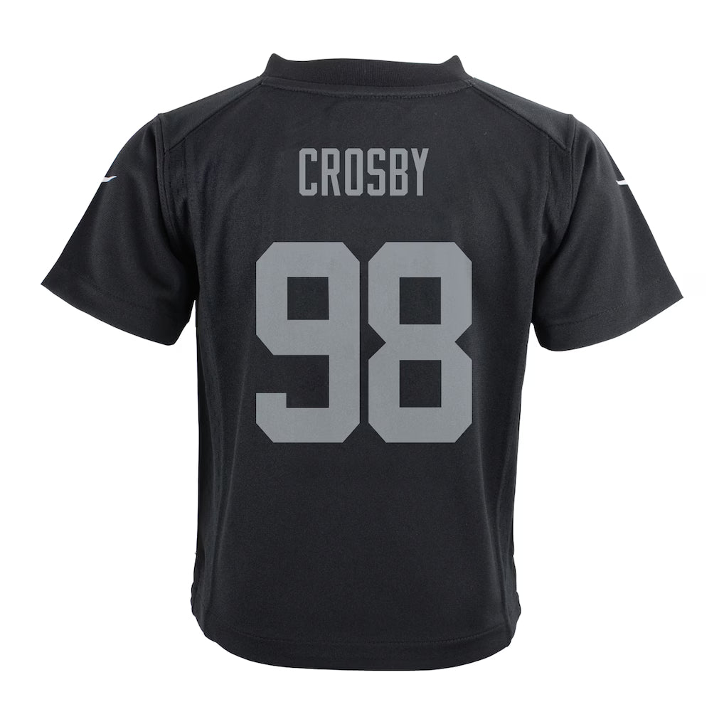 Nike Preschool Las Vegas Raiders Maxx Crosby Game Jersey - Black