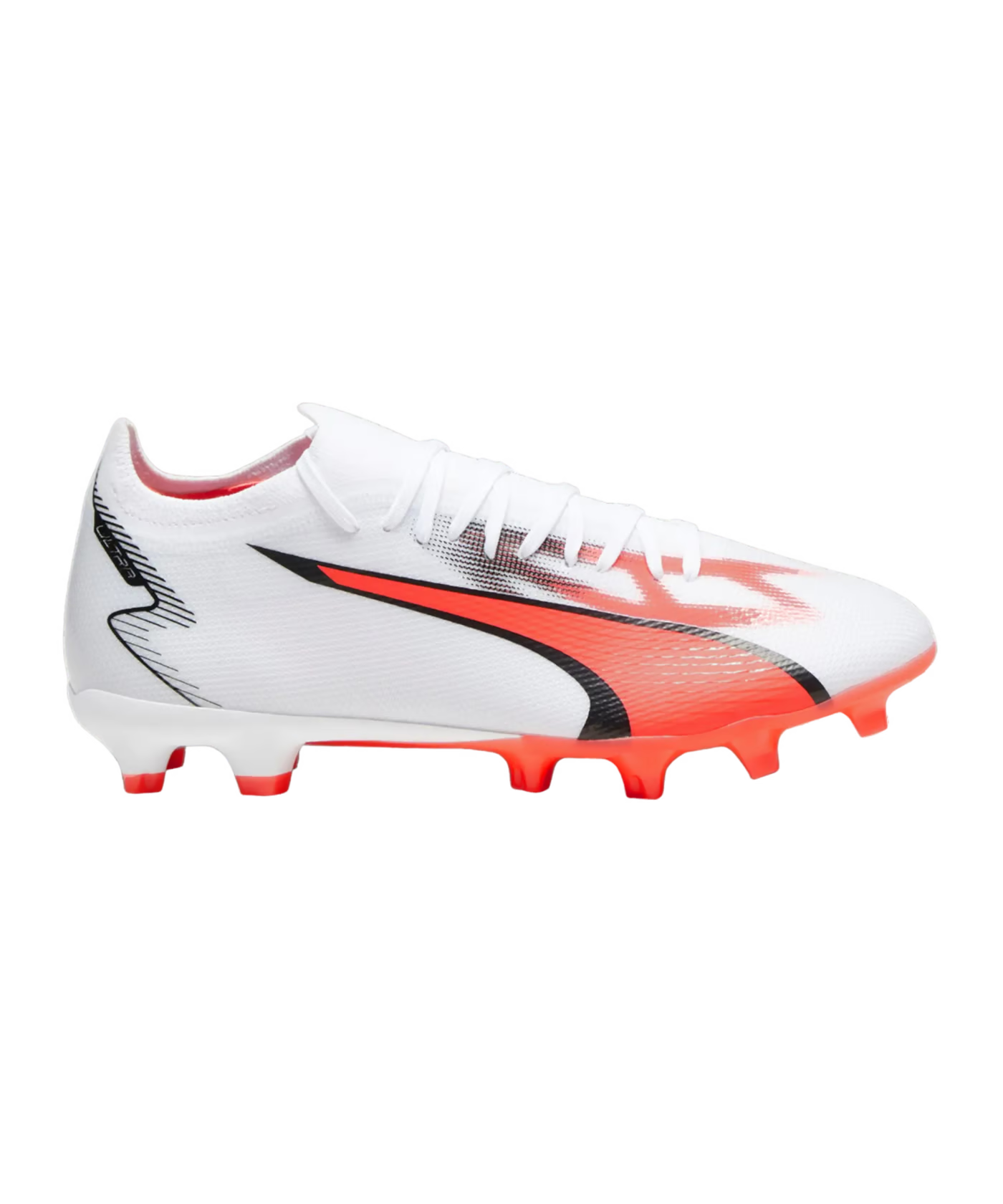 Puma Men's Ultra Match FG-White-Black-Fire Orchid