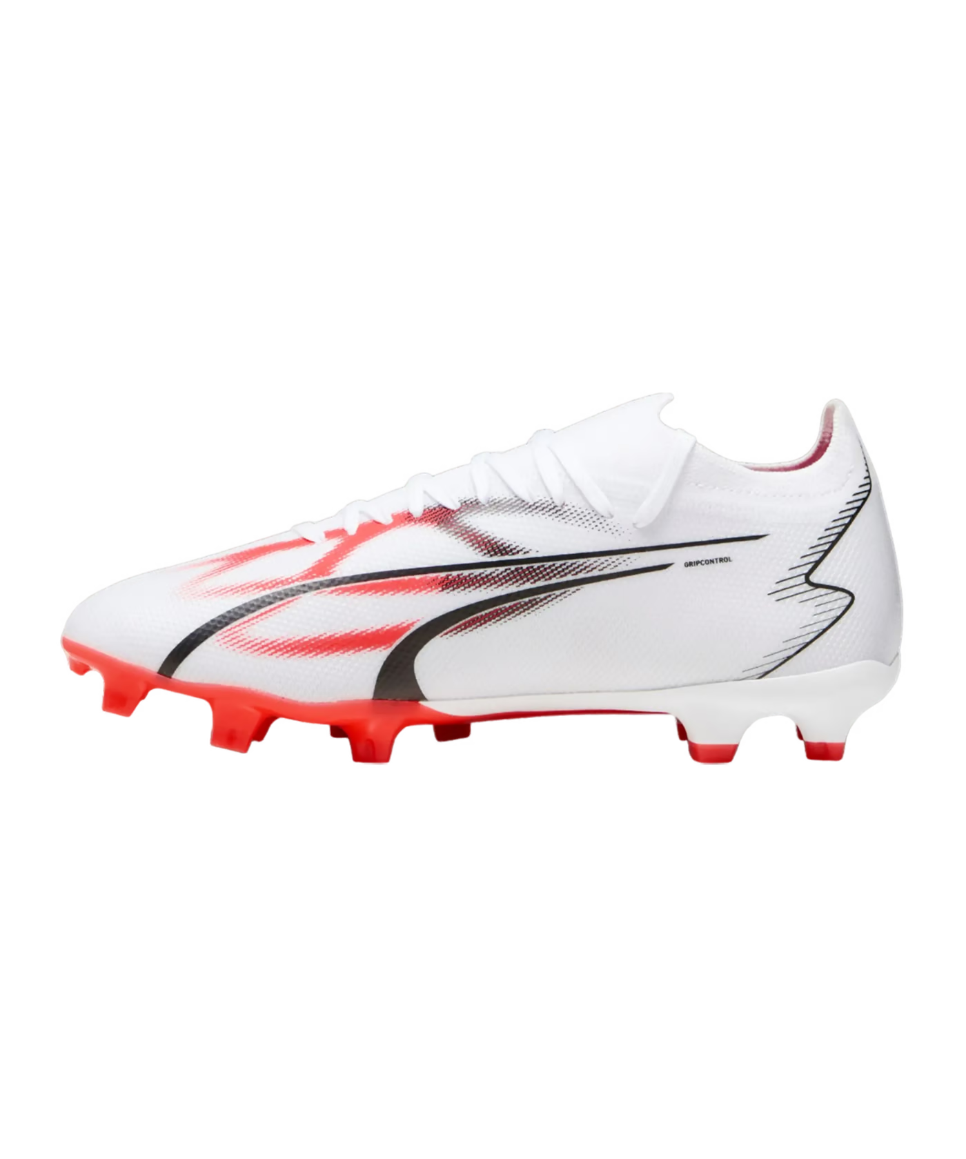 Puma Men's Ultra Match FG-White-Black-Fire Orchid