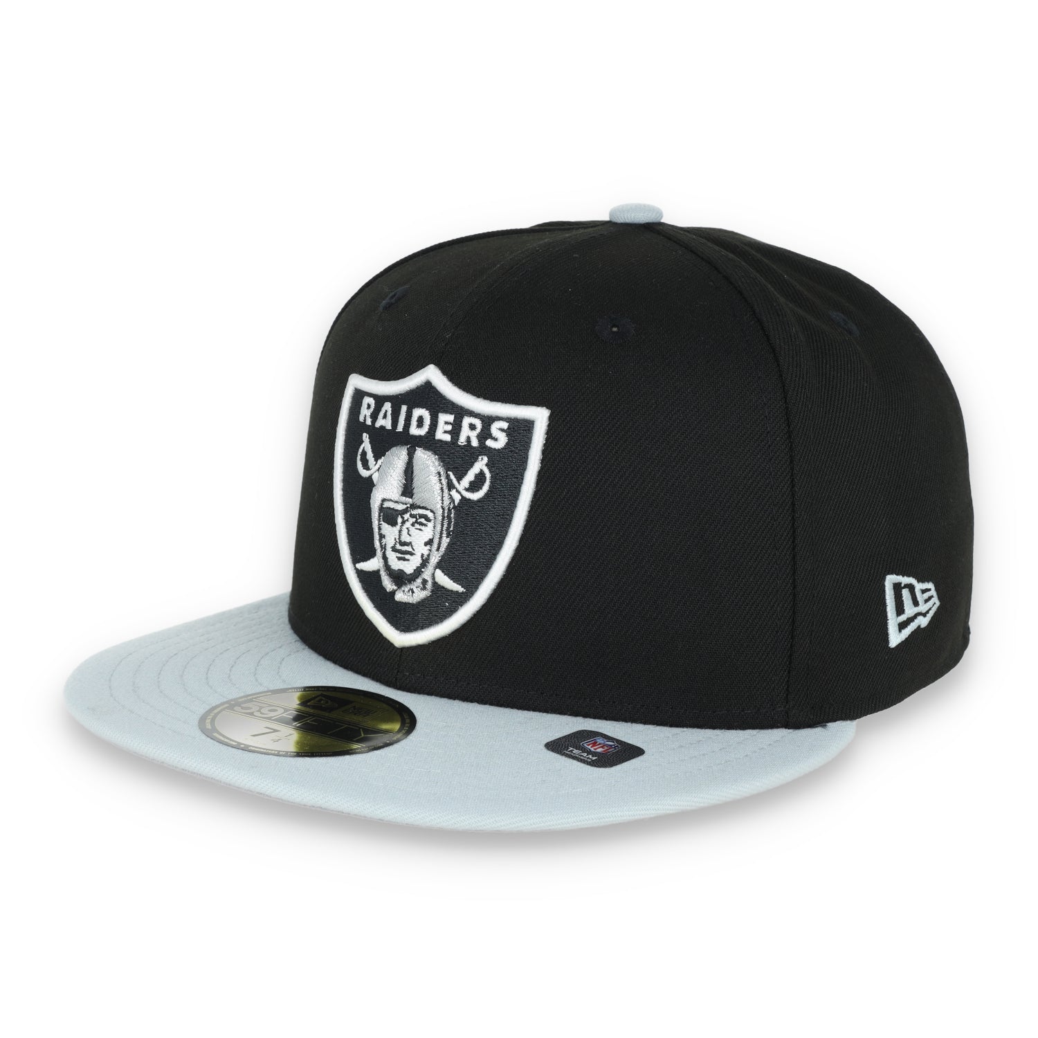 New Era Las Vegas raiders AFC West 59FIFTY Fitted Hat-Black/Grey