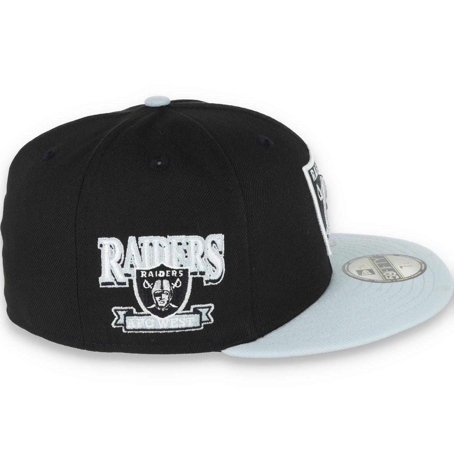 New Era Las Vegas raiders AFC West 59FIFTY Fitted Hat-Black/Grey