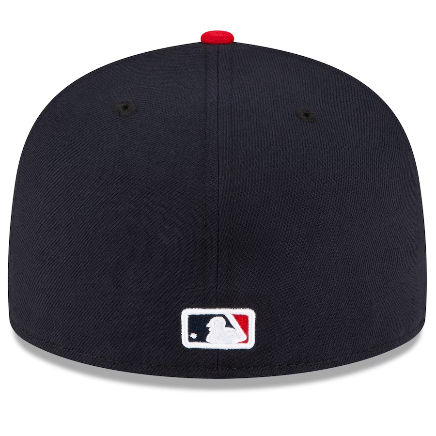 ANGELS NEW ERA ALTERNATIVE AUTHENTIC COLLECTION 59FIFTY FITTED-ON-FIELD COLLECTION -NAVY/RED