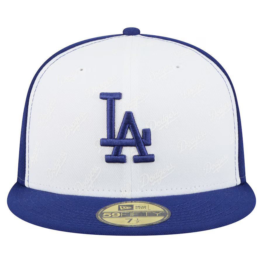 New Era Los Angeles Dodgers Repeat 59FIFTY Fitted Hat - White/Royal