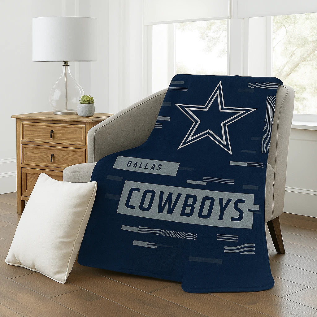 Dallas Cowboys NFL 60" x 80" Royal Plush Rashel Throw Blanket